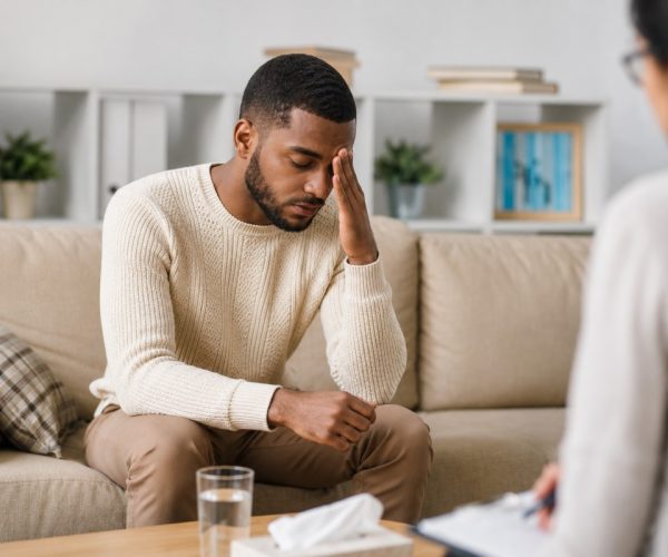 Premarital counseling session for couples